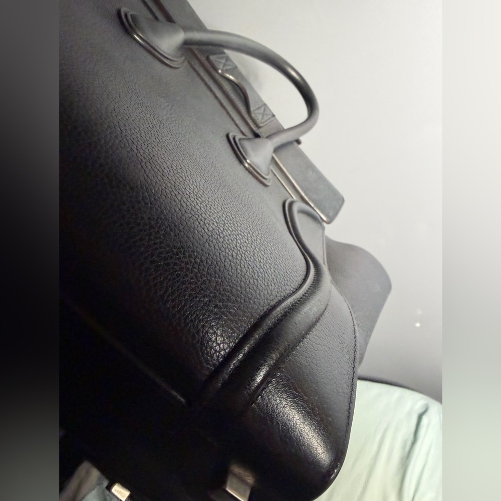 Celine Mini Luggage Drummed Leather Black Tote - Picture 10 of 16